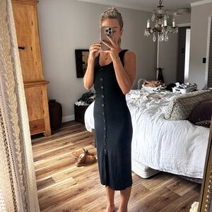 BB Dakota Black Buttoned Cardigan